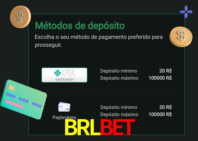 O cassino BRLBET oferece uma grande variedade de métodos de pagamento